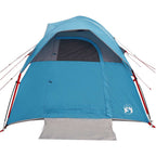 Tenda da Campeggio per 5 Persone Blu Impermeabile