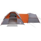 Tenda da Campeggio 5 Persone Grigio e Arancione Impermeabile
