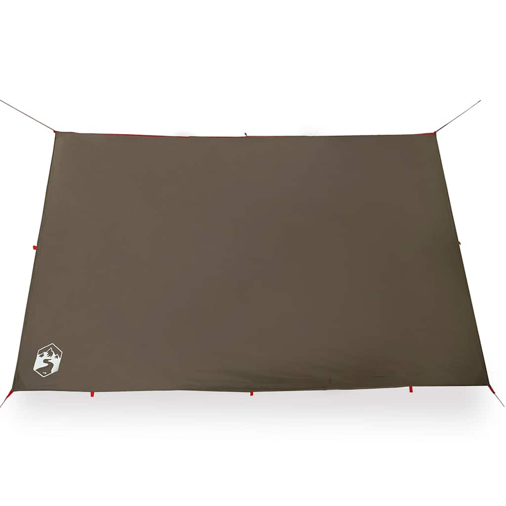 Telone da Campeggio Marrone 306x306 cm Impermeabile