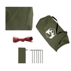 Telone da Campeggio Verde Oliva 366x306 cm Impermeabile