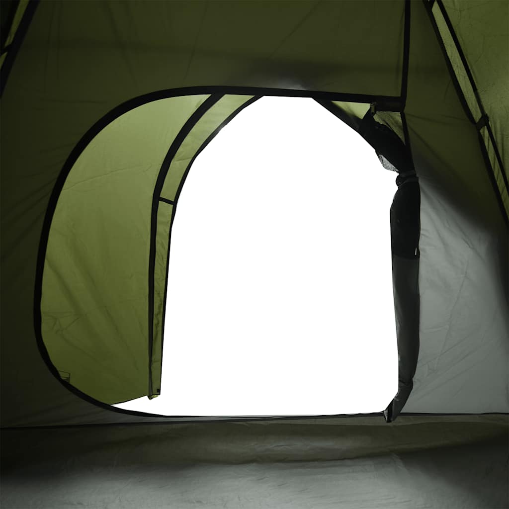 Tenda da Campeggio a Cupola 3 Persone Verde Oliva Impermeabile