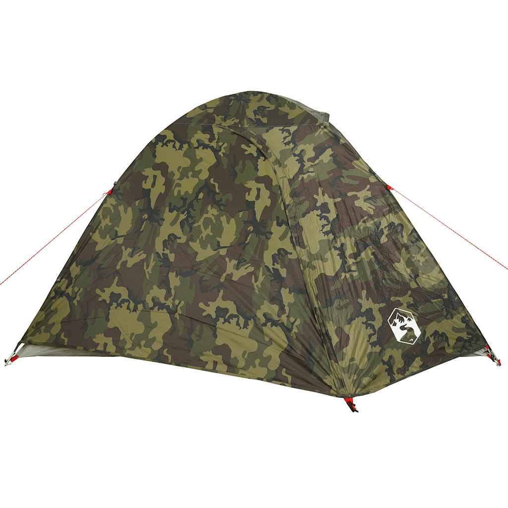Tenda da Campeggio a Cupola 4 Persone Mimetica Impermeabile