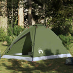 Tenda da Campeggio a Cupola 2 Persone Verde Oliva Impermeabile