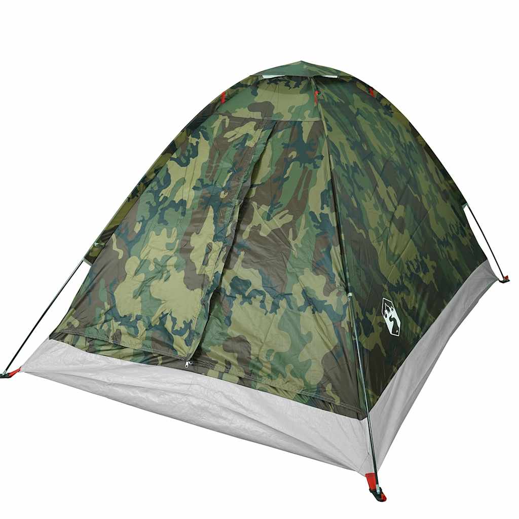 Tenda da Campeggio a Cupola 2 Persone Mimetica Impermeabile
