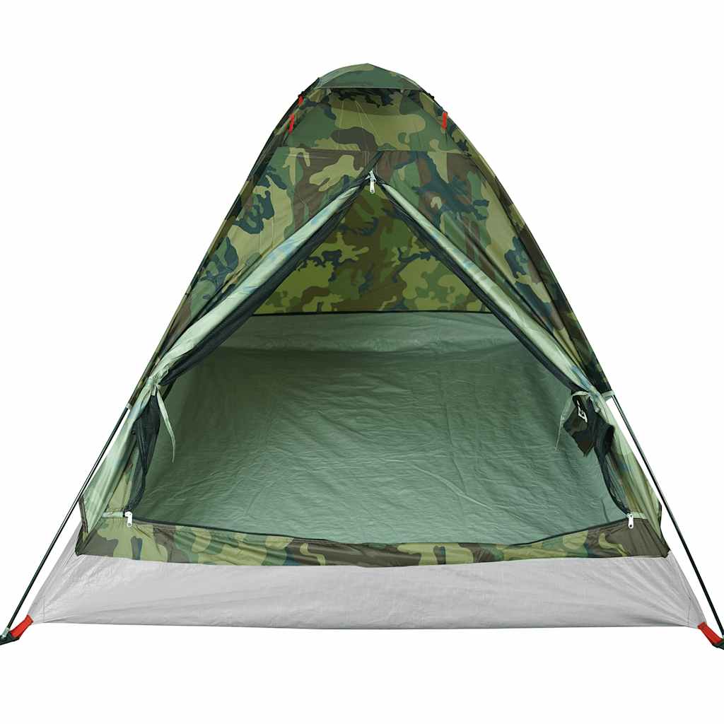Tenda da Campeggio a Cupola 2 Persone Mimetica Impermeabile