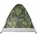 Tenda da Campeggio a Cupola 2 Persone Mimetica Impermeabile