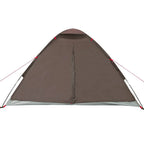 Tenda da Campeggio a Cupola per 4 Persone Marrone Impermeabile