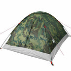 Tenda da Campeggio a Cupola 4 Persone Mimetica Impermeabile