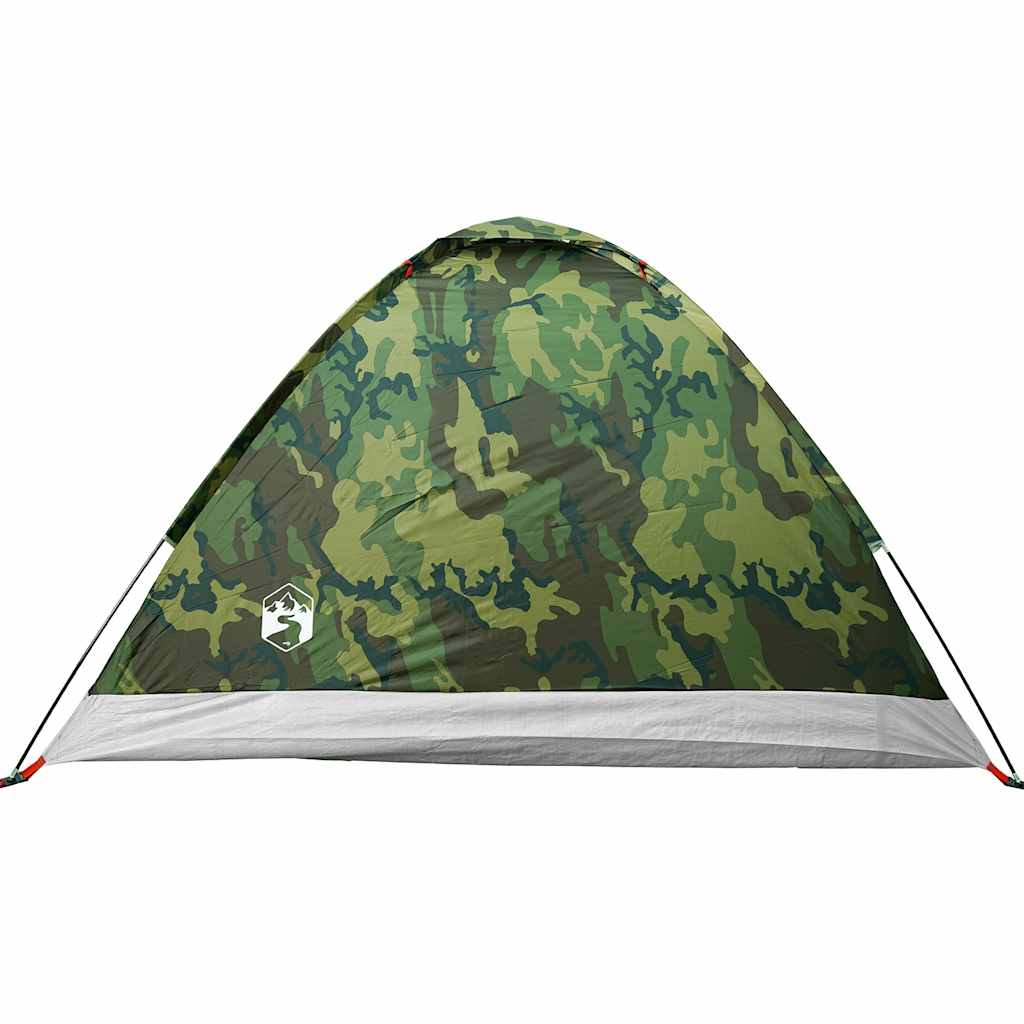 Tenda da Campeggio a Cupola 4 Persone Mimetica Impermeabile