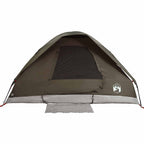 Tenda da Campeggio a Cupola per 2 Persone Marrone Impermeabile