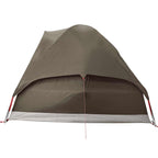 Tenda da Campeggio a Cupola per 2 Persone Marrone Impermeabile