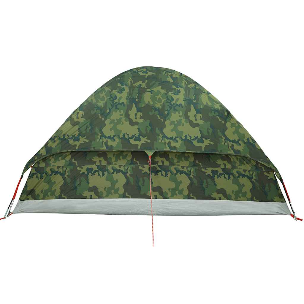 Tenda da Campeggio a Cupola 2 Persone Mimetica Impermeabile