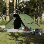 Tenda da Campeggio a Cupola 4 Persone Verde Oliva Impermeabile