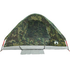 Tenda da Campeggio a Cupola 4 Persone Mimetica Impermeabile