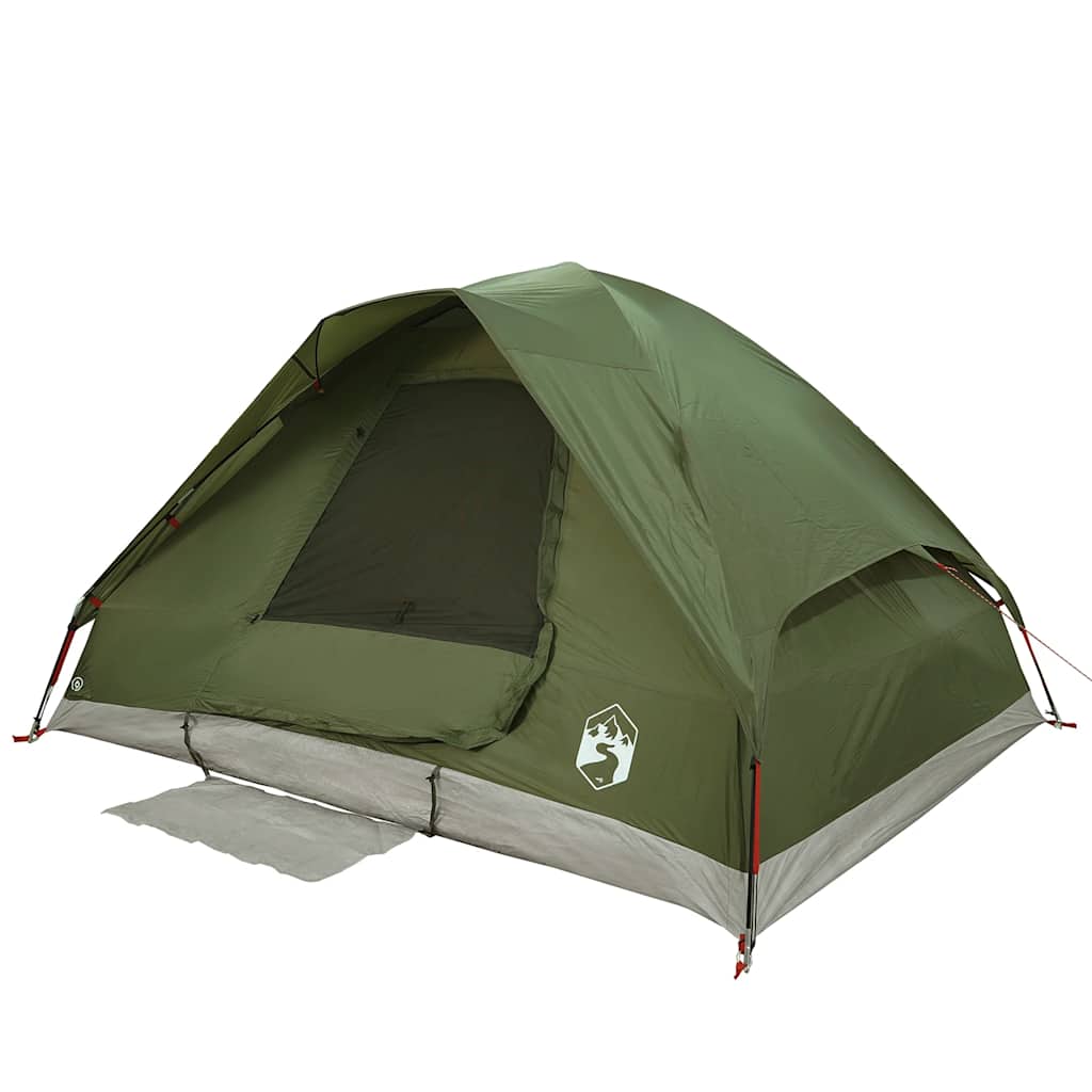 Tenda Familiare a Cupola 6 Persone Verde Oliva Impermeabile