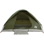 Tenda Familiare a Cupola 6 Persone Verde Oliva Impermeabile