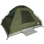 Tenda Familiare a Cupola 6 Persone Verde Oliva Impermeabile