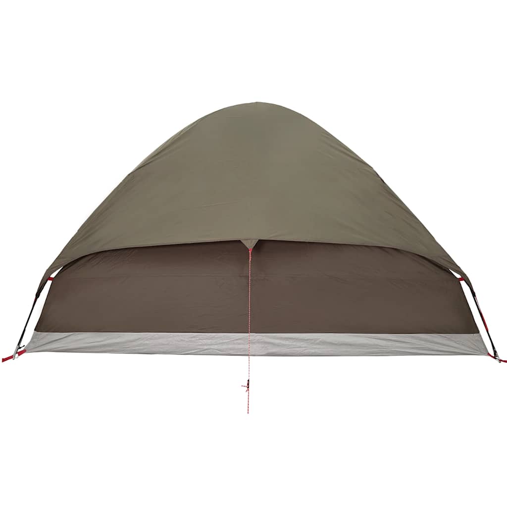Tenda da Campeggio a Cupola per 6 Persone Marrone Impermeabile