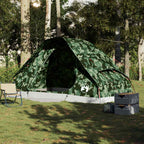 Tenda da Campeggio a Cupola per 6 Persone Mimetica Impermeabile