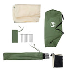 Frangivento da Campeggio Verde 510x153 cm Impermeabile