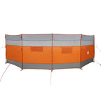 Frangivento Campeggio Grigio Arancione 510x153 cm Impermeabile