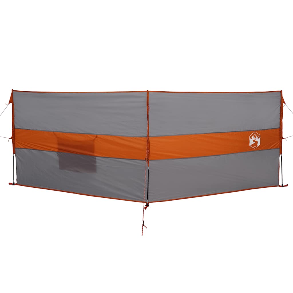 Frangivento Campeggio Grigio Arancione 344x120 cm Impermeabile