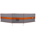 Frangivento Campeggio Grigio Arancione 490x123 cm Impermeabile