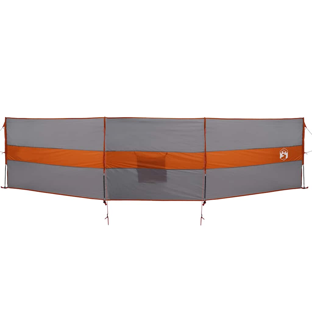 Frangivento Campeggio Grigio Arancione 490x123 cm Impermeabile