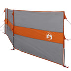 Frangivento Campeggio Grigio Arancione 490x123 cm Impermeabile