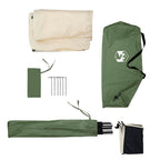Frangivento da Campeggio Verde 340x130 cm Impermeabile
