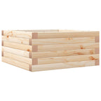 Fioriera da Giardino 50x50x23 cm in Legno Massello di Pino