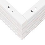 Fioriera da Giardino Bianca 50x50x23 cm Legno Massello di Pino