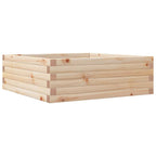 Fioriera da Giardino 70x70x23 cm in Legno Massello di Pino
