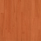 Fioriera Giardino Marrone Cera 100x100x23 Legno Massello Pino
