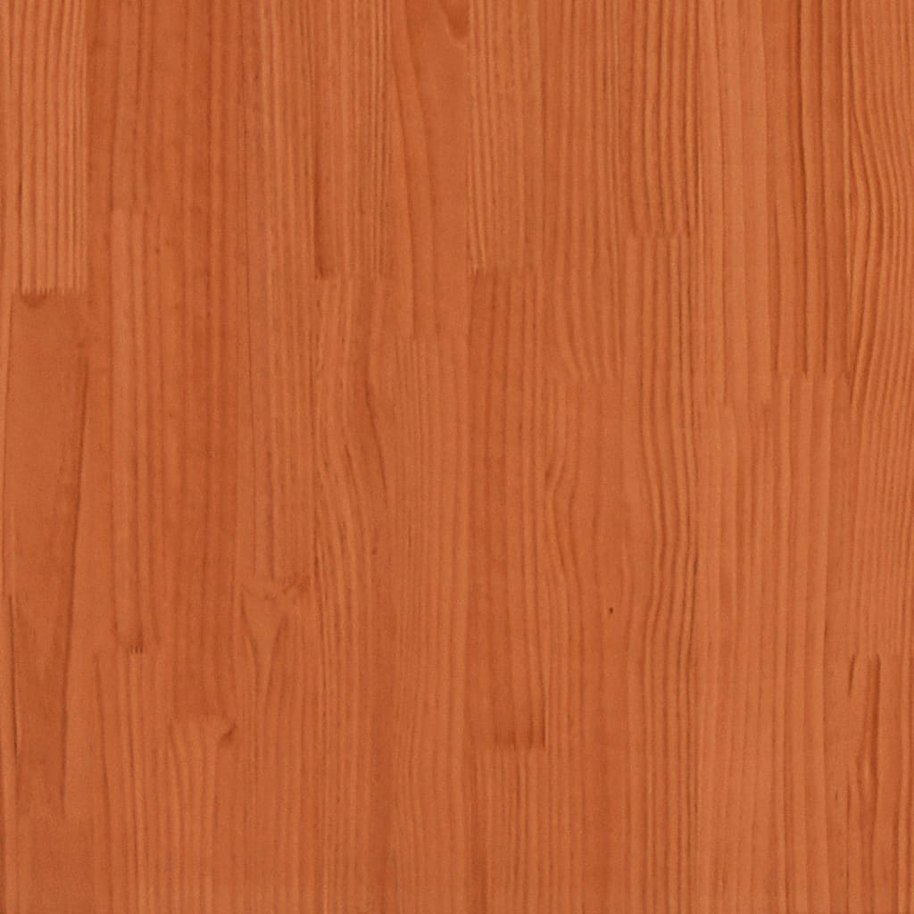 Fioriera Giardino Marrone Cera 100x100x23 Legno Massello Pino