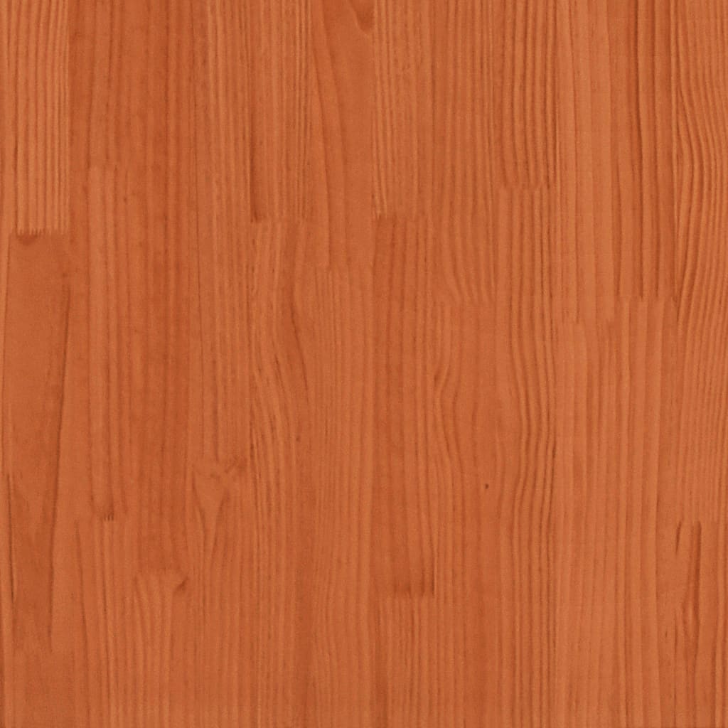 Fioriera Giardino Marrone Cera 110x110x23cm Legno Massello Pino