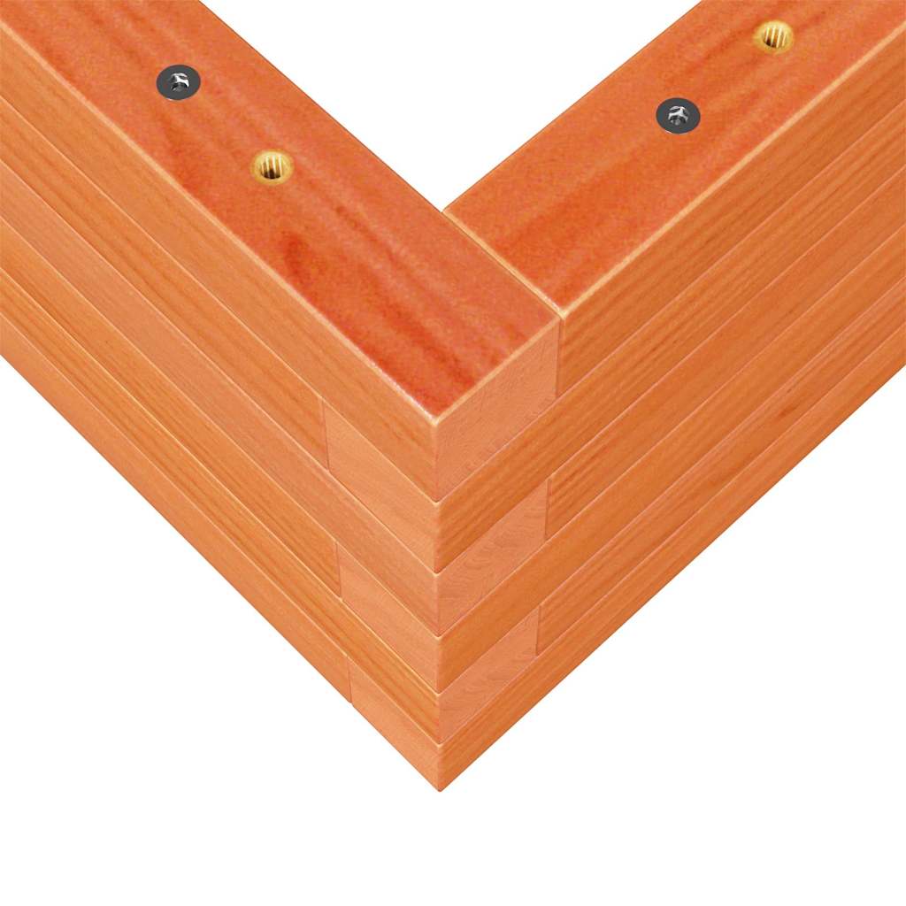 Fioriera Giardino Marrone Cera 110x40x23 cm Legno Massello Pino