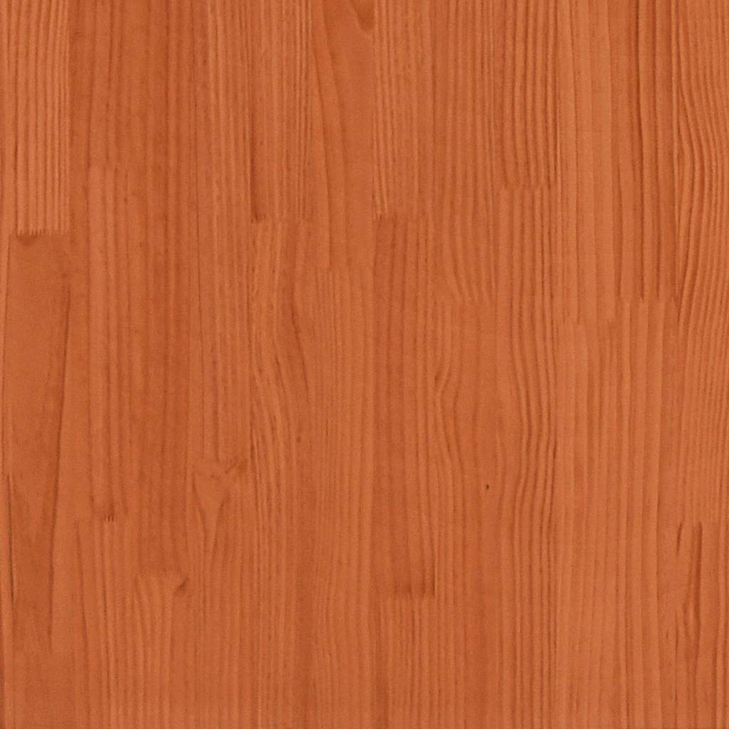 Fioriera Giardino Marrone Cera 110x40x23 cm Legno Massello Pino