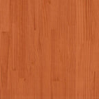 Fioriera Giardino Marrone Cera 110x40x23 cm Legno Massello Pino