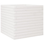 Fioriera da Giardino Bianca 50x50x45,5cm Legno Massello di Pino
