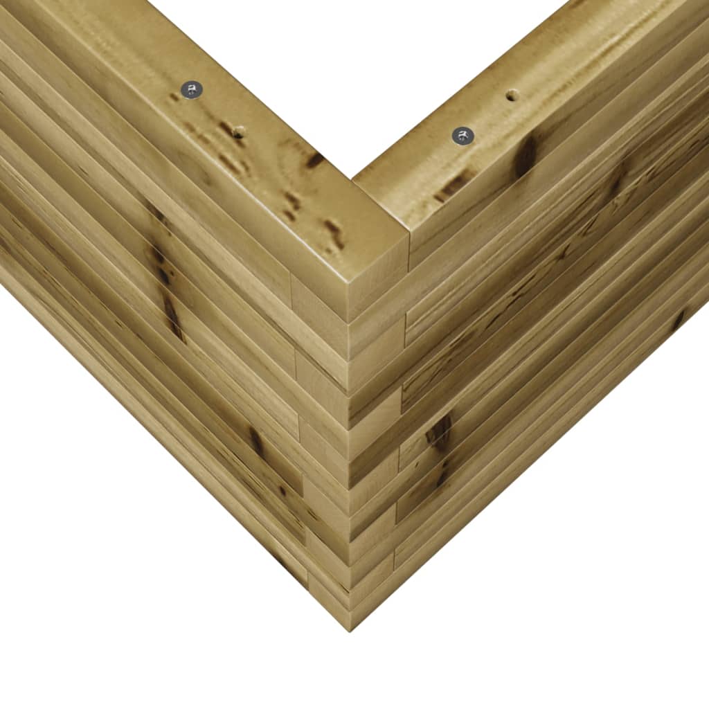 Fioriera da Giardino 50x50x45,5 cm in Legno di Pino Impregnato