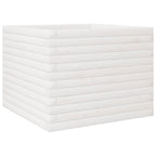 Fioriera da Giardino Bianca 60x60x45,5cm Legno Massello di Pino