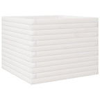 Fioriera da Giardino Bianca 60x60x45,5cm Legno Massello di Pino
