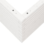 Fioriera da Giardino Bianca 60x60x45,5cm Legno Massello di Pino