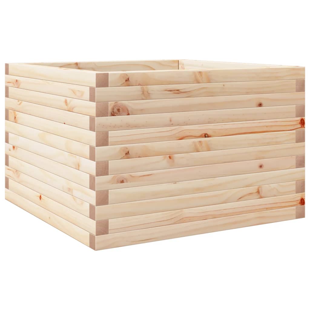 Fioriera da Giardino 70x70x45,5 cm in Legno Massello di Pino