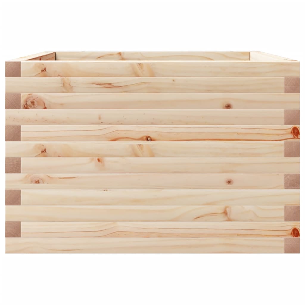 Fioriera da Giardino 70x70x45,5 cm in Legno Massello di Pino