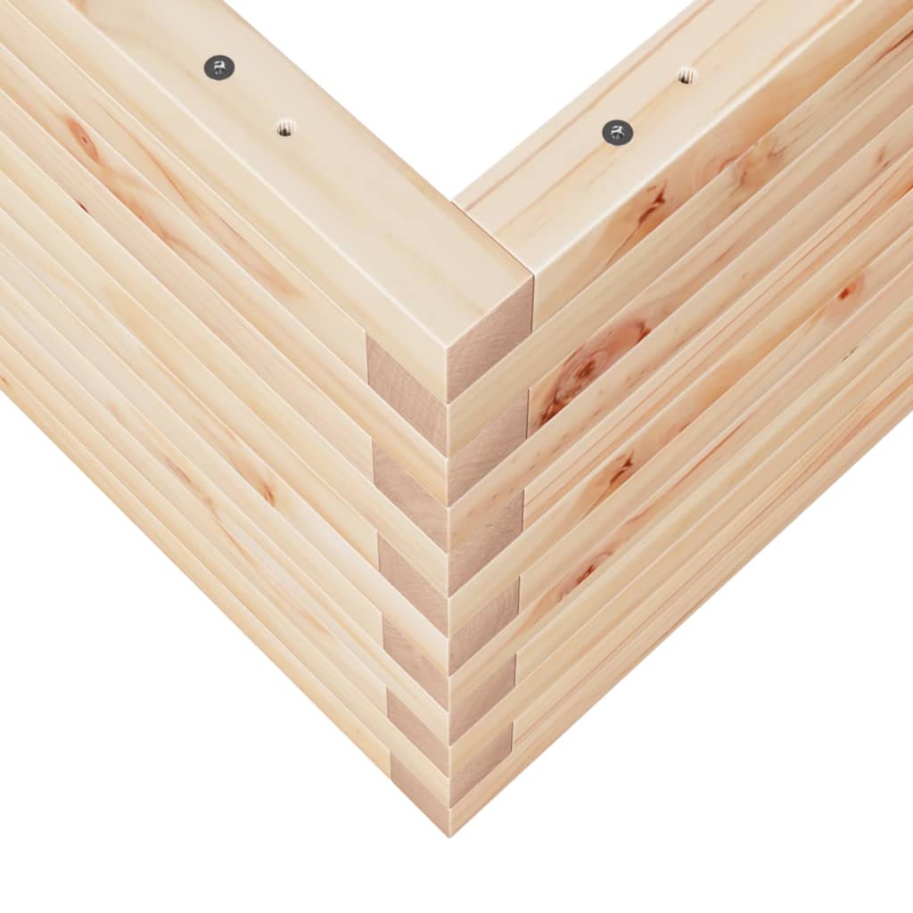 Fioriera da Giardino 70x70x45,5 cm in Legno Massello di Pino