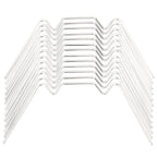 Clip per Serre 50 pz Tipo W in Acciaio Zincato