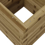 Fioriera da Giardino 40x40x46 cm in Legno di Pino Impregnato