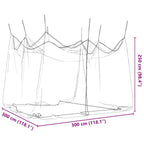 Zanzariera per Esterni 220 Maglie Bianca 300x300x250 cm